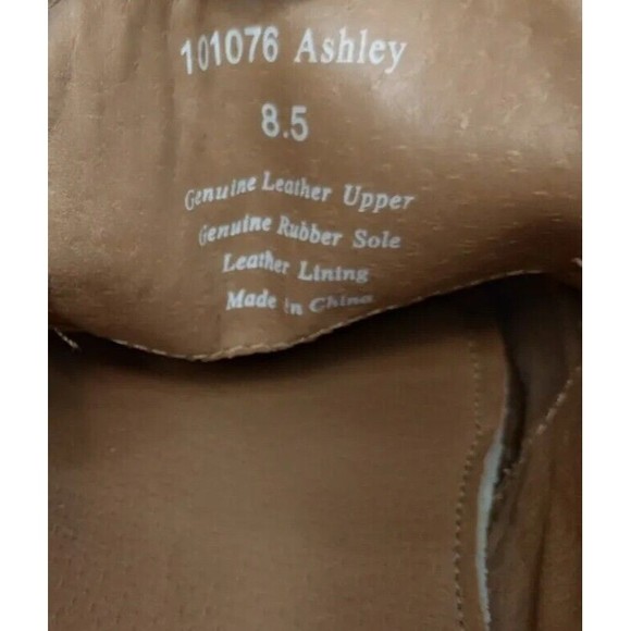 Aston Grey (Ashley) Mens Size 8.5 Brown Leather Style #101076 Loafer - Picture 7 of 11